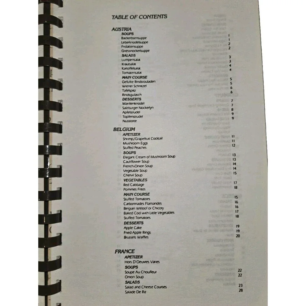 FAVORITE RECIPES FROM EUROPE - Greater Europe Mission - Vintage Cookbook